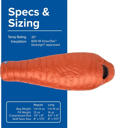 Miniatura 4 de Big Agnes Greystone Saco de dormir de momia DownTek de 0-30 grados 600
