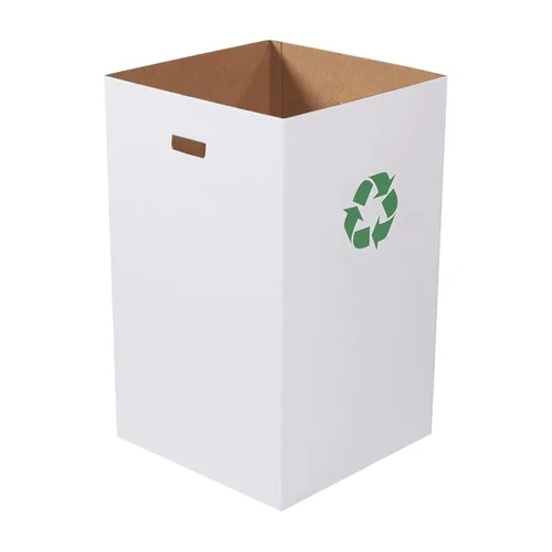 Miniatura 12 de Box USA Paquete de 10 botes de basura de cartón y contenedores de reciclaje reutilizables o desechables para fiestas, eventos al aire libre