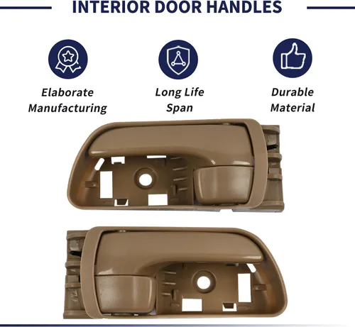 Miniatura 5 de 69206-AE010 69205-AE010 Manija interior de puerta compatible con Toyota Sienna 2004 2005 2006 2007 2008 2009 2010 Reemplazo 69206-AE010-B1 Manija