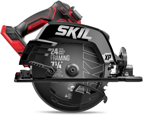 Miniatura 8 de SKIL PWR CORE 20 sin escobillas 20V 7-1/4" 5300 RPM, kit de sierra circular que incluye batería de litio de 4.0Ah y cargador rápido-CR5440B-10