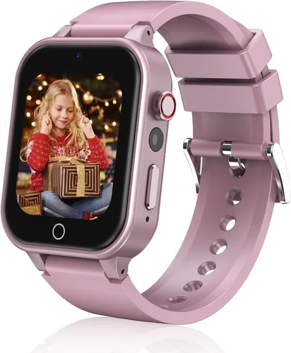 Reloj inteligente para niños de 4 a 12 años, 26 juegos de rompecabezas, cámara HD, reproductor de música de video, podómetro, linterna, cronómetro y