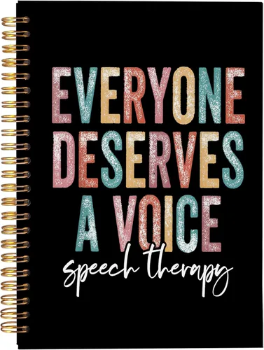 Miniatura 8 de VNWEK Everyone Merves a Voice Speech Therapy - Cuaderno en espiral de 5.5 x 8.3 pulgadas, cuaderno de espiral de tapa dura con forro colorido