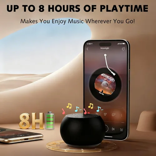 Miniatura 4 de Altavoz Bluetooth portátil mini, pequeño altavoz inalámbrico Bluetooth 5.3 con sonido estéreo, graves profundos, emparejamiento TWS, impermeable