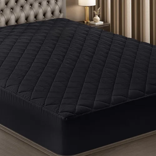 Miniatura 18 de Utopia Bedding - Cubrecolchón acolchado y ajustado, tamaño individual, protector y cubierta de colchón elástico con bolsillo profundo que se estira