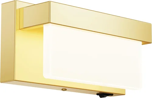 Miniatura 15 de Aplique de Pared Negro Luz de Pared con Interruptor de Encendido/Apagado 8 pulgadas Lámpara de Pared LED Pantalla Acrílica 4000K Aplique Iluminación