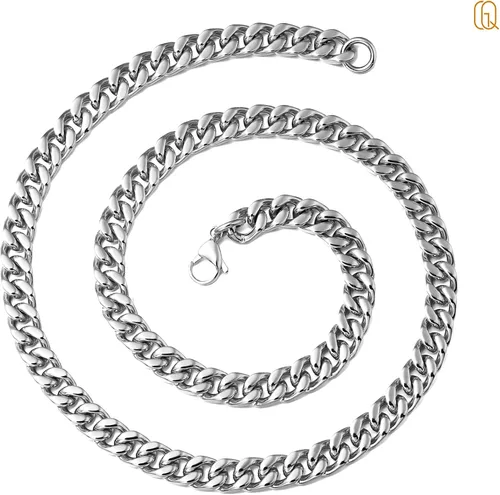 Miniatura 6 de QGoliver Cadena de eslabones cubanos para hombre cadena de eslabones de Miami collares de acero inoxidable joyería de hip hop para hombres y mujeres