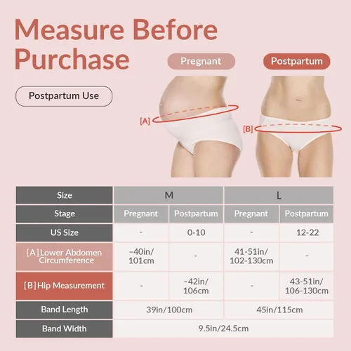 Miniatura 6 de Mamaway SSnugFit - Banda posparto para el vientre, ultra transpirable, faja contorneada para vientre de sección en C, faja posnatal para apoyo