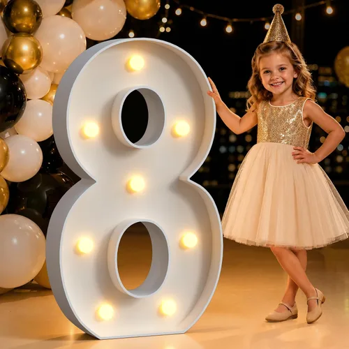 Miniatura 43 de Mixifox Letras V de marquesina de 3 pies, letras grandes iluminadas de 3 pies de alto con luces, letra grande para boda, compromiso, graduación