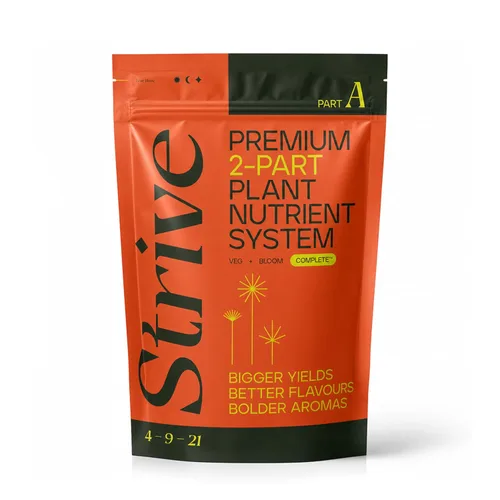 Strive Fertilizer Part A Package – Nutrientes hidropónicos generales Veg + Bloom – Alimento vegetal de primera calidad para interiores, exteriores y