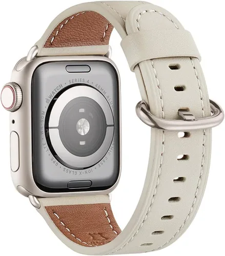 Miniatura 16 de WFEAGL Compatible con Apple Watch Banda 38mm 40mm 41mm para Mujeres, Correa de Cuero de Grano Superior para iWatch Ultra SE & Series 9 8 7 6 5 4 3