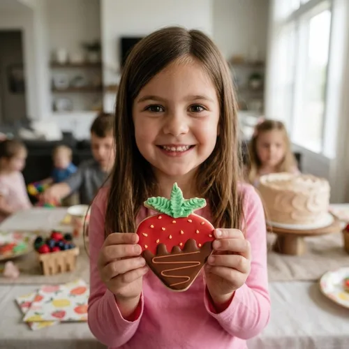 Cortador de galletas de fresa, 3.5 pulgadas, fabricado en Estados Unidos por Ann Clark