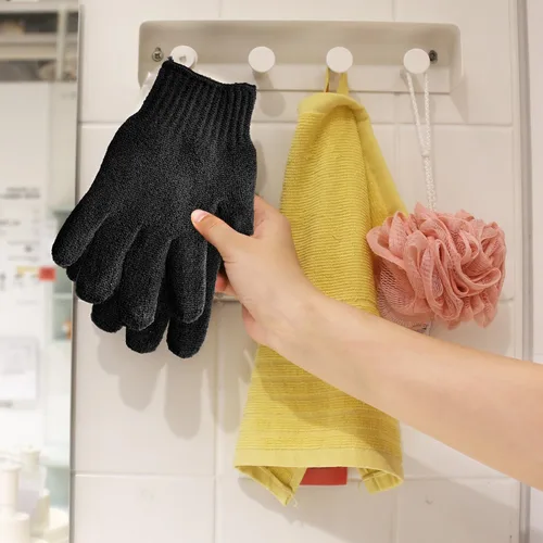 Miniatura 5 de MIG4U Guantes Exfoliantes para Ducha, Guantes de Baño para Lavado Corporal, Eliminación de Piel Muerta, Esponja Loofah de Limpieza Profunda