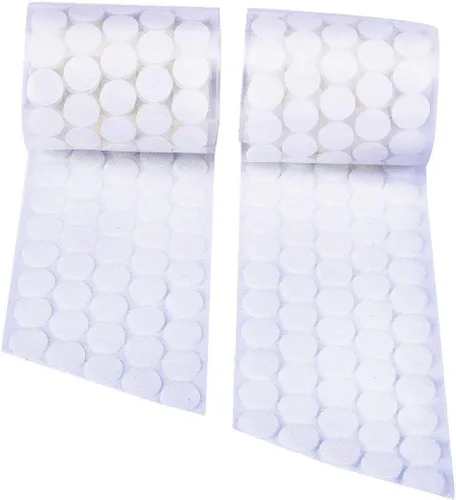Miniatura 12 de Puntos autoadhesivos, 1700 unidades (850 pares) de 0.59 pulgadas de diámetro, monedas de nailon con gancho trasero adhesivo, tiras de bucle de 0.591