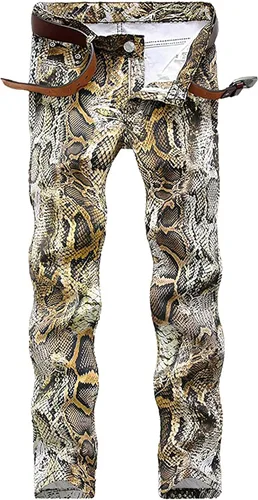Miniatura 67 de Enrica Pantalones vaqueros estampados casuales para hombre