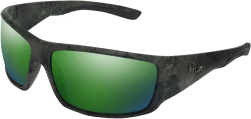 Miniatura 11 de HUK Gafas de sol, lentes polarizadas con marcos de rendimiento, gafas de sol para pesca, deportes y exteriores Espejo verde (clinch) / Subphantis