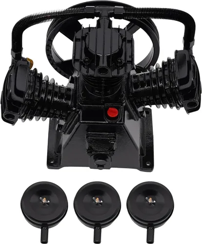 Miniatura 3 de TBVECHI Bomba de compresor de aire, 4-5 HP Reemplazo de la bomba del compresor de aire 3 cilindros 10-12 CFM, 115 PSI máx