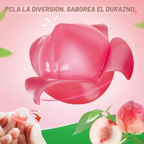 Miniatura 4 de AMOS Peelerz - Paquete variado de 4 gomitas pelables, 3.00 oz cada uno (total de 4.94 oz), mango, uva, plátano, melocotón, gomitas suaves de frutas