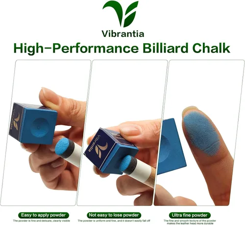 Miniatura 2 de Pro Pool Cue Chalk, Tournament Standard Billiard Chalk, 12 Cubes/Box with Travel Storage Box,Low Dust, Super Dense, Suitable for Snooker/Pool/8-Ball