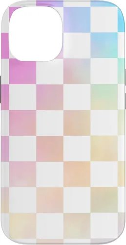 Miniatura 4 de Pastel Rainbow Checkerboard Checker Checked Pattern Case for iPhone 17