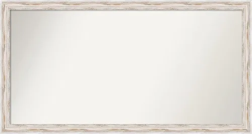 Miniatura 88 de Amanti Art Espejo de baño blanco para sobre el fregadero, 30 x 35 pulgadas, espejo de tocador rectangular estrecho de Eva de oro blanco, marco