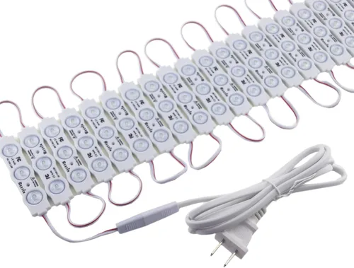 Miniatura 4 de 2 paquetes de conectores de cable de 2 pines con enchufe para 110 V 2835 3 módulo LED luces blancas para letreros publicitarios de letreros