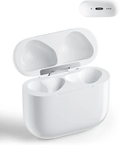 Funda de carga de repuesto compatible con AirPods de 4ª generación, cargador inalámbrico USB-C con botón de sincronización de emparejamiento