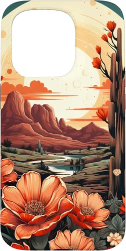 Miniatura 14 de Retro Flower Cactus, Aesthetic, Western Boho Wildflower Case for iPhone 17