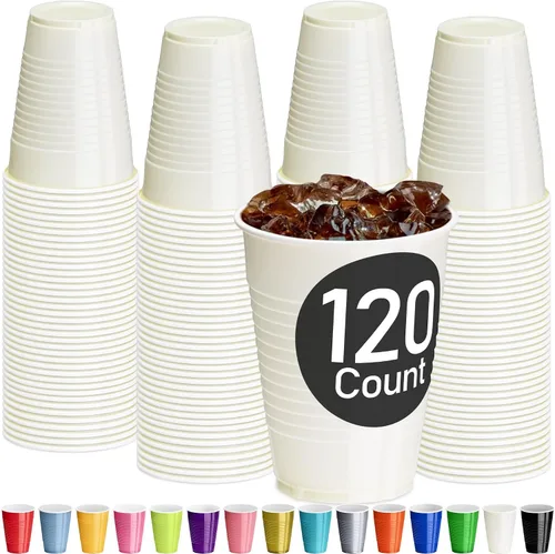 Miniatura 32 de DecorRack - Vasos desechables y reutilizables de 12 onzas para fiestas de cumpleaños, despedidas de soltera, campamentos, eventos en interiores y al
