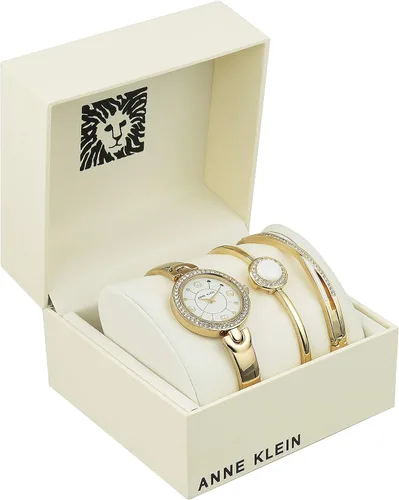 Miniatura 3 de Anne Klein Juego de reloj y pulsera de cristal para mujer
