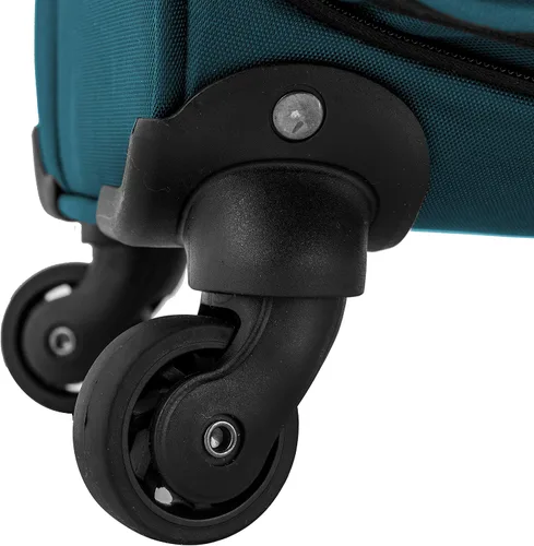Miniatura 5 de U.S. Traveler - Equipaje extensible con ruedas giratorias y costado blando Anzio., Color verde azulado.), US08120E