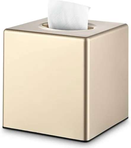 Miniatura 11 de Y-in Hand Funda para caja de pañuelos, soporte cuadrado para caja de pañuelos faciales, accesorios de almacenamiento para tocador de baño, encimeras