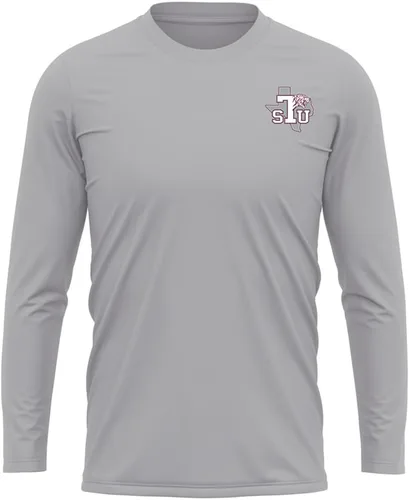 Miniatura 350 de Camisa deportiva de manga larga oficial de la NCAA Collegiate para hombre, con logotipo en el pecho izquierdo, colección Athletic Heather