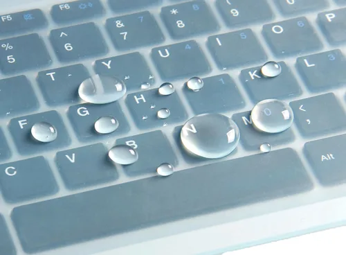 Miniatura 3 de Funda protectora de teclado universal de silicona de 12.2 x 5.1 pulgadas para portátil de 13.3 pulgadas y 14 pulgadas (sin teclado numérico), Azul