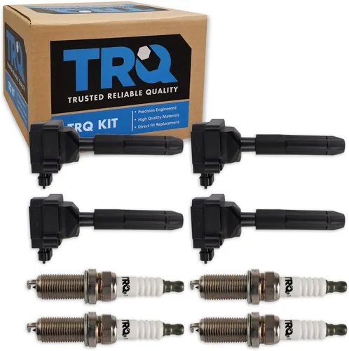 Miniatura 10 de Kit de Bobina de Encendido y Bujía TRQ 8 Piezas Bujías de Iridio Compatibles con Mercedes-Benz C250 2012-2015 y SLK250 2012-2015