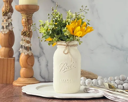 Miniatura 6 de Centros de mesa de tarro de masón, centros de mesa rústicos para baby shower, centros de mesa de boda, despedida de soltera, cumpleaños, decoración