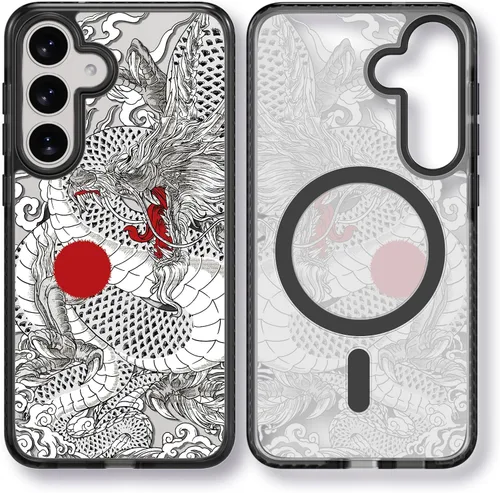 Miniatura 148 de Rosarnnah Funda compatible con Samsung Galaxy S24 Ultra, bonita estética, a la moda, divertida funda con estampado de gatito y gato, duradera a
