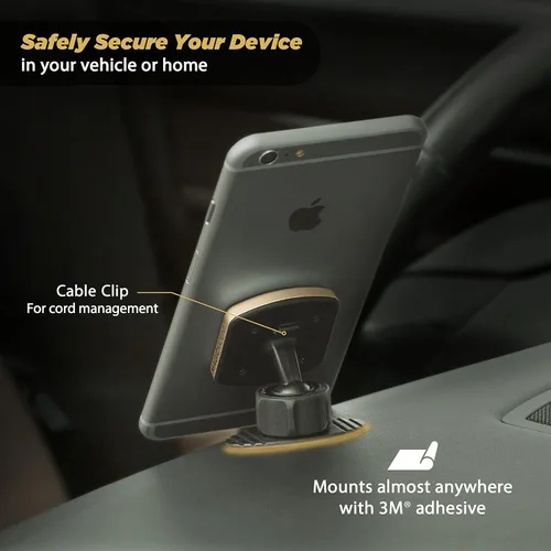 Miniatura 3 de Scosche MagicMount Pro Soporte magnético para teléfono para automóvil con cargador USB-C de 20 W + 12 W USB-A, enchufe para encendedor
