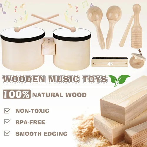 Miniatura 4 de Vanplay Juego de Batería para Niños - Juguetes para Regalos de Niños de 2 3 Años, Instrumentos Musicales para Niños Pequeños de 2-4, Regalos