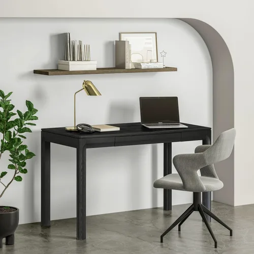 Miniatura 12 de NTC Flow Mesa de Café Moderna de Madera Rectangular con Cajón Oculto – Resistente al Agua y al Calor, Negro Quemado