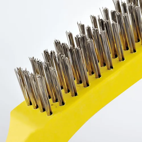 Miniatura 3 de Juego de 2 cepillos de alambre para rascar, acero inoxidable resistente de 11 pulgadas con mango de plástico, herramienta de mano para doblar
