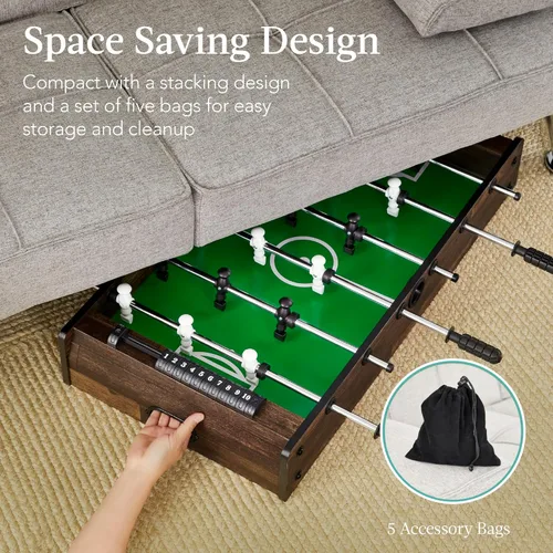 Miniatura 6 de Best Choice Products Serie de mesas de juegos múltiples – Mesas de juego interactivas 4 en 1 y 11 en 1 para niños con futbolín, hockey sobre aire