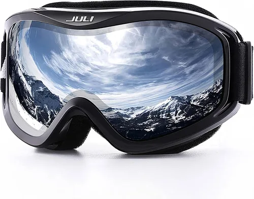 Miniatura 22 de Juli - Gafas de esquí, snowboard y patinaje, para hombres y mujeres Marco blanco naranja (vlt 13%) lente