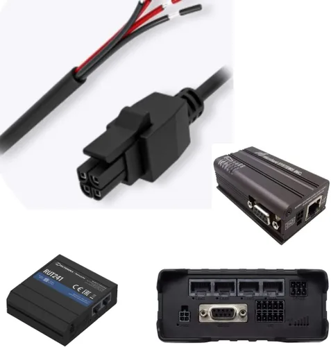 Miniatura 3 de CompuPort - Cable de alimentación Molex DC GPIO de arranque de 4 pines, puntas blindadas y soldadas, compatible con módems Microhard, Cradlepoint