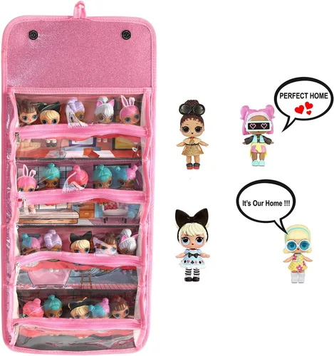 Miniatura 3 de Leeche Estuche de almacenamiento y exhibición para muñecas compatible con todas las muñecas LOL Surprise, organizador de almacenamiento fácil