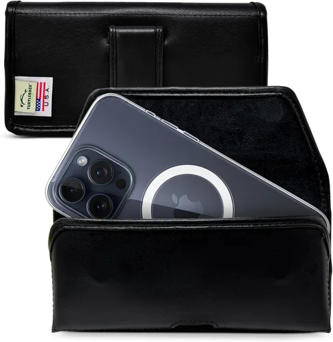 Miniatura 19 de Turtleback Soporte para cinturón para iPhone 16 Pro Max, 15 Pro Max, 14 Pro Max - Mediano. Se adapta con fundas estilo viajero a prueba de golpes