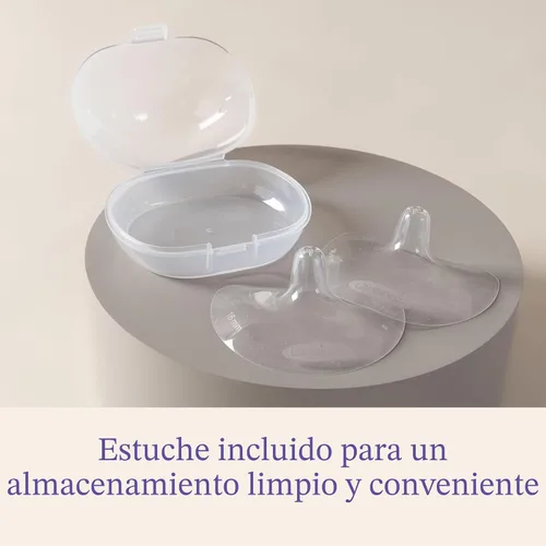Miniatura 5 de Lansinoh Protectores de pezón de contacto para madres lactantes, ultrafinos, suaves y flexibles, de silicona de grado médico, diseñados para pezones