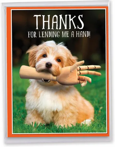 Miniatura 9 de NobleWorks - Tarjeta de papel de agradecimiento grande y divertida de 8.5 x 11 pulgadas con sobre (paquete de 1) Jumbo Big Ass Thank You J6399TYG
