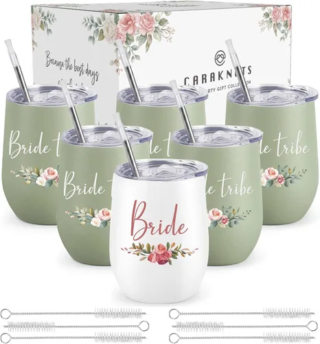 Miniatura 21 de CARAKNOTS Caja de regalo de propuesta de dama de honor, juego de regalo de dama de honor, caja rosa para damas de honor para boda, novia, despedida