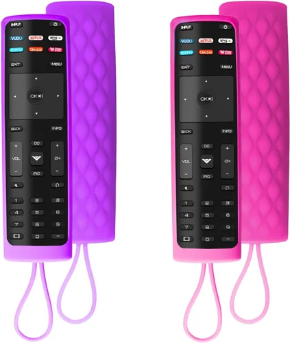 Miniatura 8 de Paquete de 2 fundas para control remoto Vizio, compatible con Vizio Remote Case XRT136 / XRT140 Series Universal Smart TV Control Funda de silicona