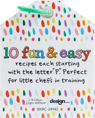 Miniatura 2 de C.R. Gibson Kids Games - Juego de actividades de cocina Little Chef para niños pequeños y preescolares, 10 unidades, anillo de tarjetas de recetas